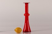 Per Lütken (1916-1998)
Stor højrød Carnaby glasvase
med hvid glas indvendig
Højde 31 cm
Fyns + Kastrup-Holmegaard glasværker
i perioden 1968-76
Fin stand uden skår eller revner
emne nr:
316263 Per Lütken (1916-1998)
Stor højrød Carnaby glasvase
med hvid glas indvendig
Højde 31 cm
Fyns + Kastrup-Holmegaard glasværker
i perioden 1968-76
Fin stand uden skår eller revner
emne nr:
316263