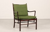 Ole Wanscher (1903-1985)
Colonial Chair stol model PJ 149
fremstillet af mørk mahogni
med oprindelige hylder betrukket med uld
Producent: PJ Funiture
Højde: 84 cm
Sædehøjde 43 cm
Dybde: 68 cm
Bredde: 64 cm
Fin stand
- se billede af revne på det ene bagben
Stolen kan beses efter aftale
emne nr:
348409 Ole Wanscher (1903-1985)
Colonial Chair stol model PJ 149
fremstillet af mørk mahogni
med oprindelige hylder betrukket med uld
Producent: PJ Funiture
Højde: 84 cm
Sædehøjde 43 cm
Dybde: 68 cm
Bredde: 64 cm
Fin stand
- se billede af revne på det ene bagben
Stolen kan beses efter aftale
emne nr:
348409