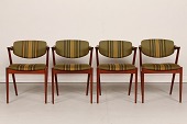 Kai Kristiansen
Sæt på 4 spisestuestole af teak med vipperyg
alle med defekter på armlæn
Model 42 fra Schou Andersen
Højde 74 cm
Sædehøjde 44 cm
Bredde 53 cm
Dybde 56 cm
Pæn stand efter almindelig brug
- alle stole med defekter på armlæn
Stolene kan beses efter aftale
emne nr:
363845 Kai Kristiansen
Sæt på 4 spisestuestole af teak med vipperyg
alle med defekter på armlæn
Model 42 fra Schou Andersen
Højde 74 cm
Sædehøjde 44 cm
Bredde 53 cm
Dybde 56 cm
Pæn stand efter almindelig brug
- alle stole med defekter på armlæn
Stolene kan beses efter aftale
emne nr:
363845
