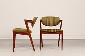Kai Kristiansen
Spisestuestole af teak med vipperyg
Model 42 fra Schou Andersen
Højde 74 cm
Sædehøjde 44 cm
Bredde 53 cm
Dybde 56 cm
Pæn stand efter almindelig brug
Stolene kan beses efter aftale
emne nr:
363937 Kai Kristiansen
Spisestuestole af teak med vipperyg
Model 42 fra Schou Andersen
Højde 74 cm
Sædehøjde 44 cm
Bredde 53 cm
Dybde 56 cm
Pæn stand efter almindelig brug
Stolene kan beses efter aftale
emne nr:
363937